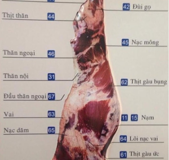 Thịt trâu và phân loại mã